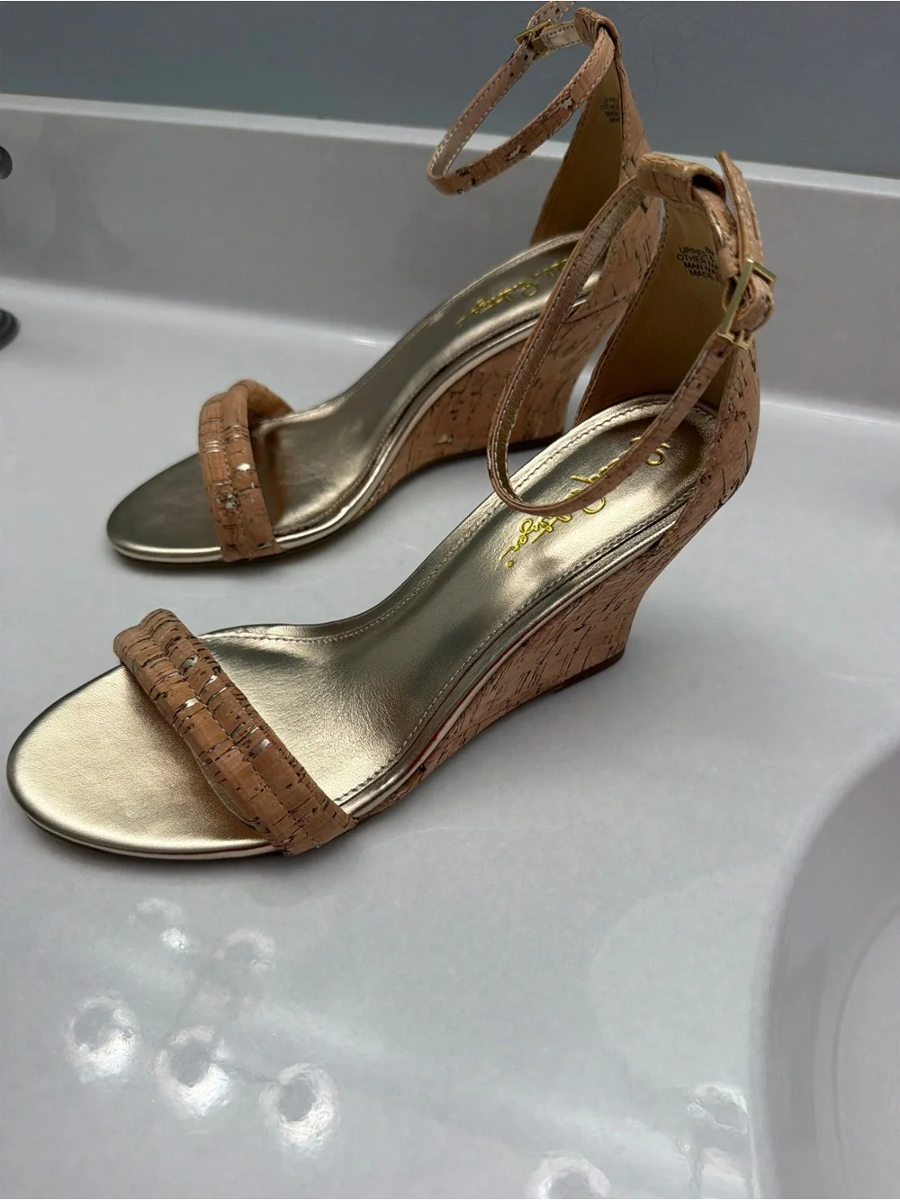 Lilly Pulitzer cork wedge